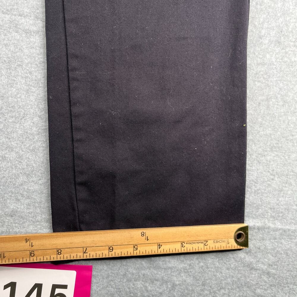 IZOD American Chino Pants Mens Size 36x30 Black casual Straight Classic - Picture 2 of 12